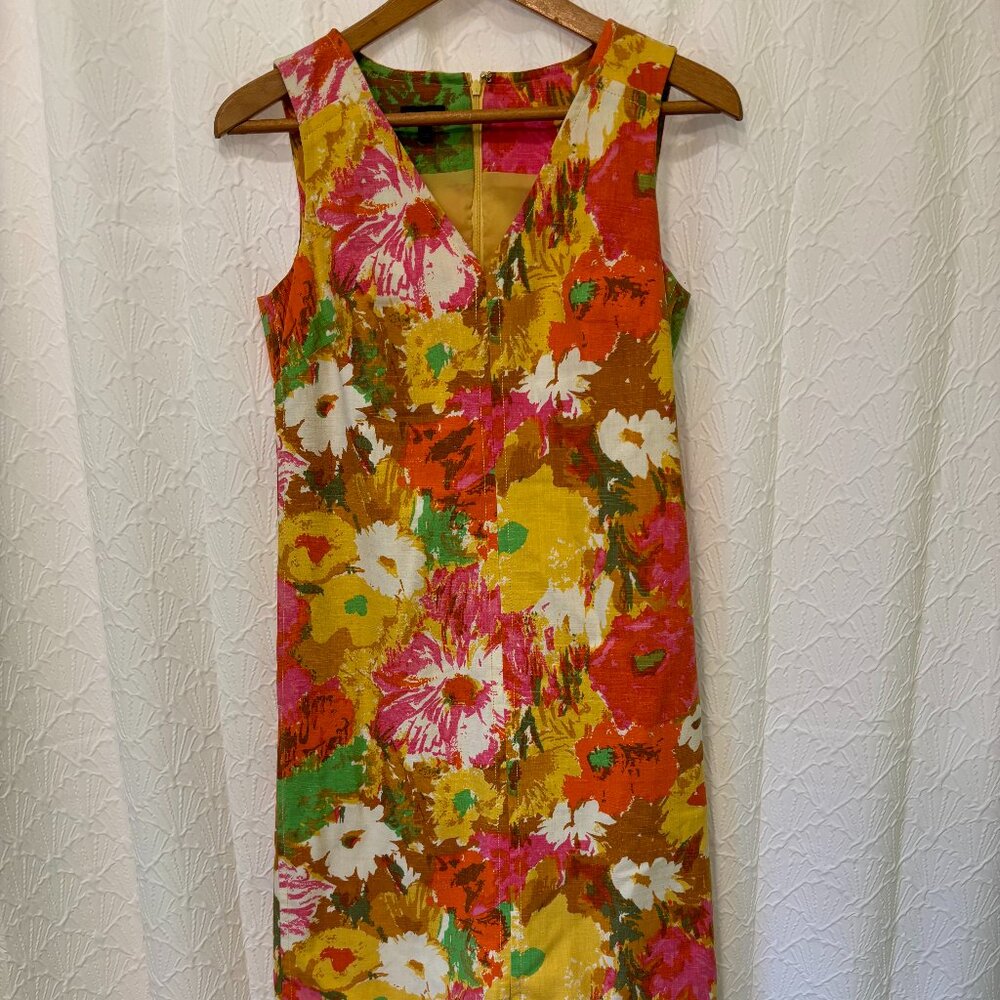 Talbots sleeveless colorful summer dress